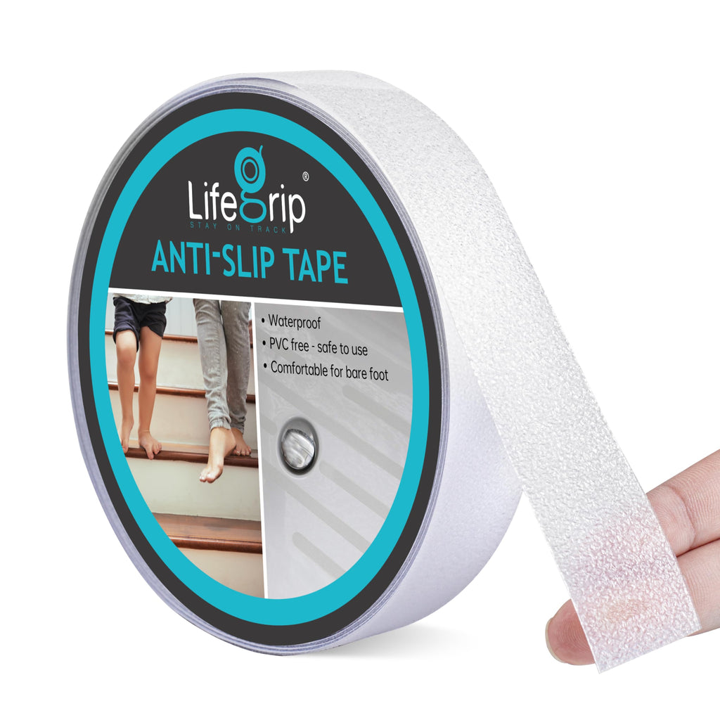 Clear Anti Slip Tape 1" x17Ft Waterproof Grip Tape Y87374