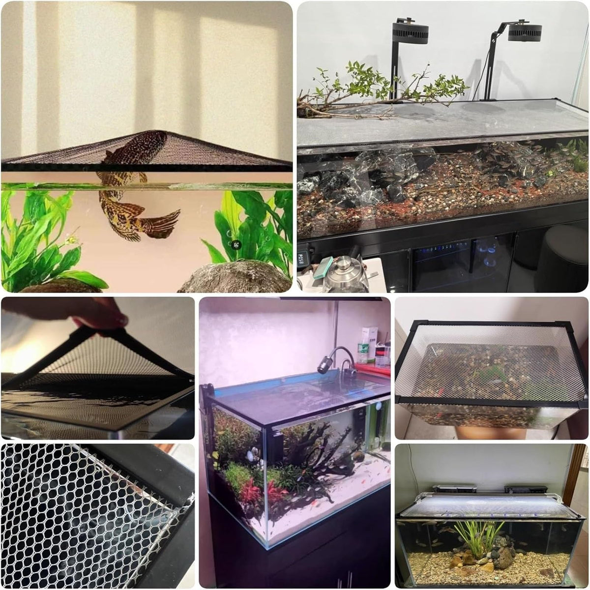 Magnetic Fish Tank Lid Cuttable Aquarium Top Cover U286184