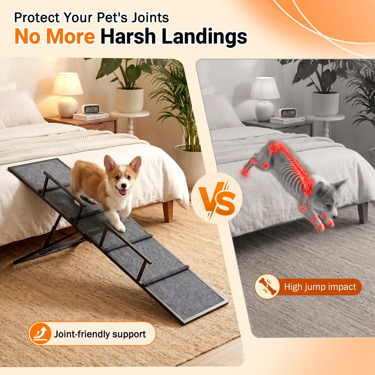 63" Foldable Metal Dog Ramp O699699