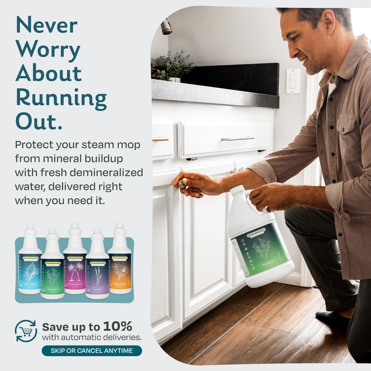Demineralized Water for Steam Mop, 32 Ounces K2117