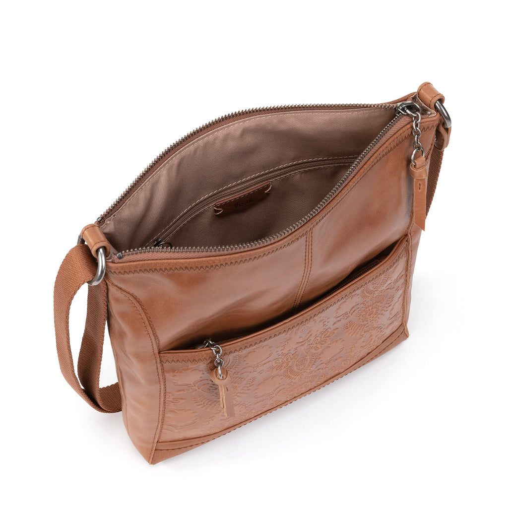 Leather Crossbody Purse with Zipper Closure N545450