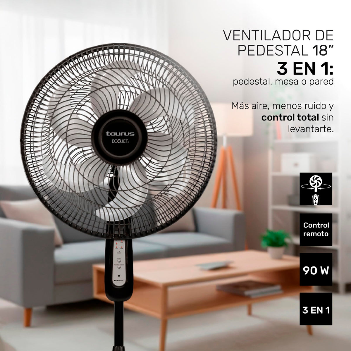 16" Oscillating Pedestal Fan with Remote G523539