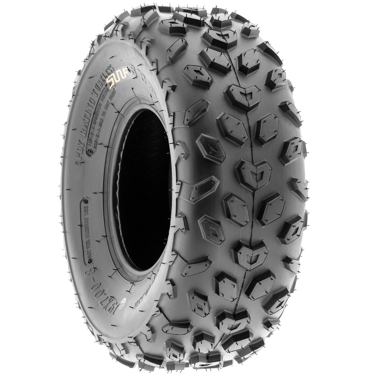 19x7-8 Knobby ATV & Go Kart Tires, Tubeless Pair of 2 O557875