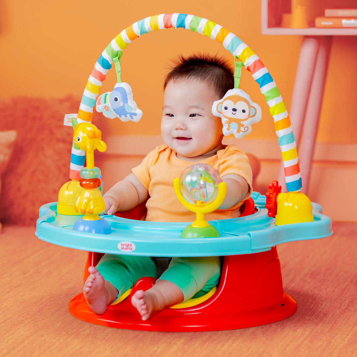 3-in-1 Baby Activity Seat with Toys, Snacking Tray, Booster Seat H6151