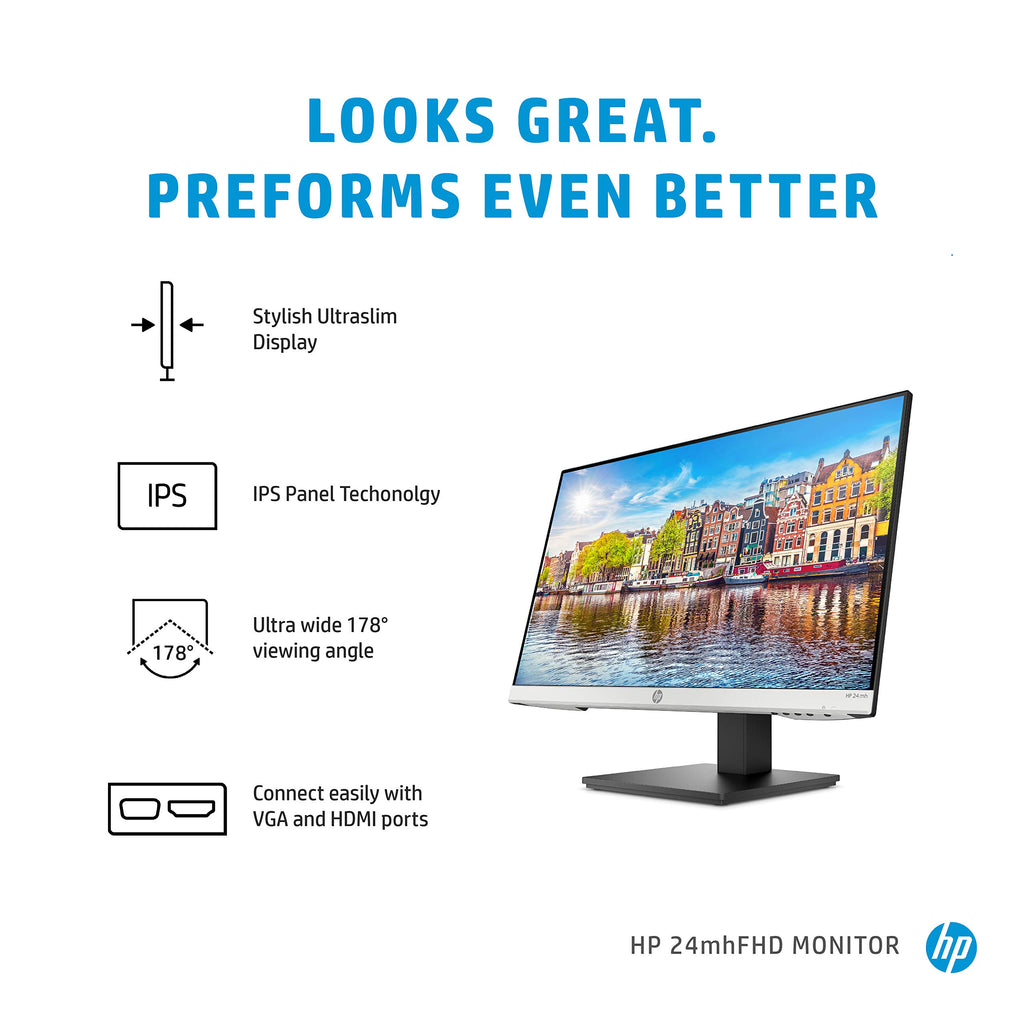 24mh FHD 23.8-Inch IPS Monitor with Built-in Speakers Z918833