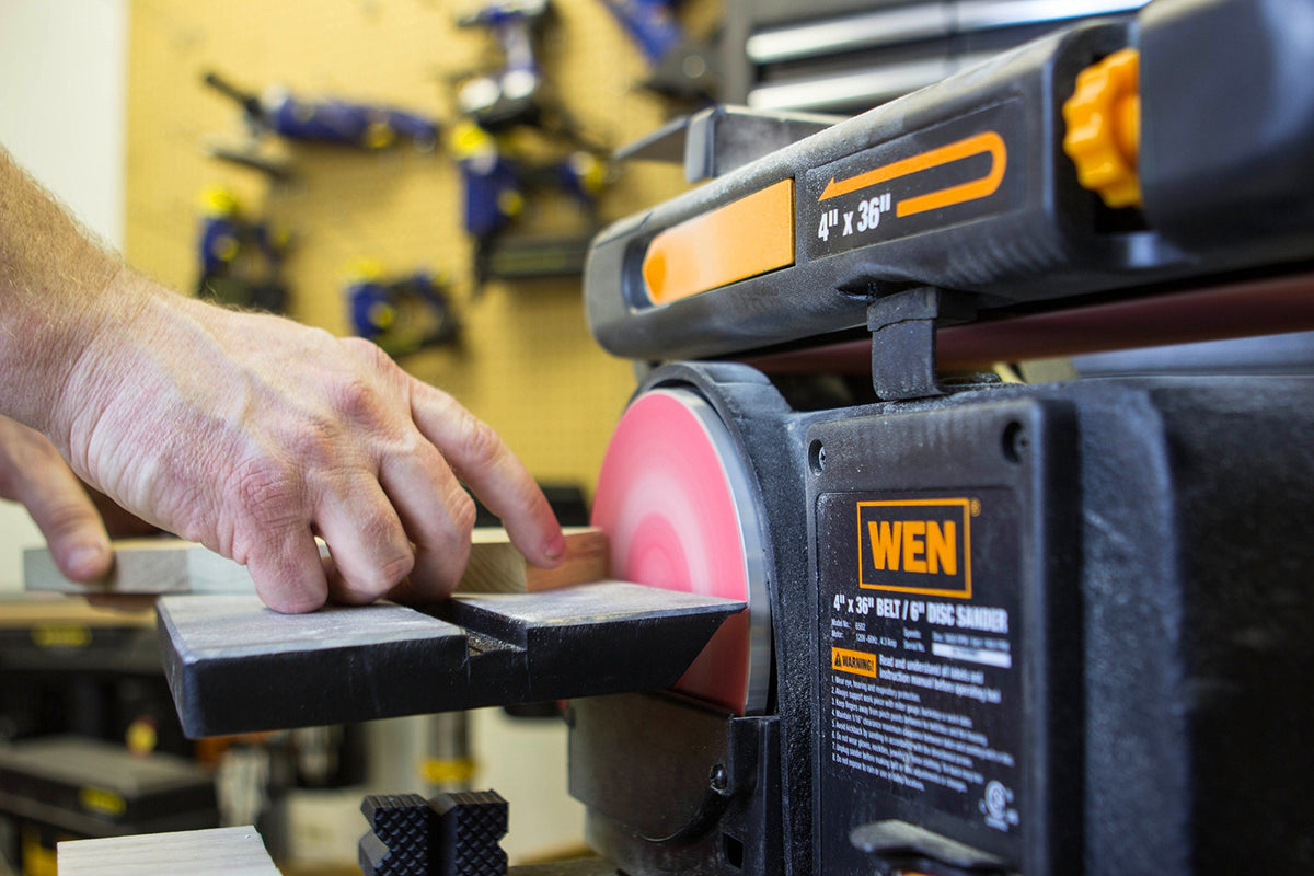 Benchtop Belt and Disc Sander with Cast Iron Base H905