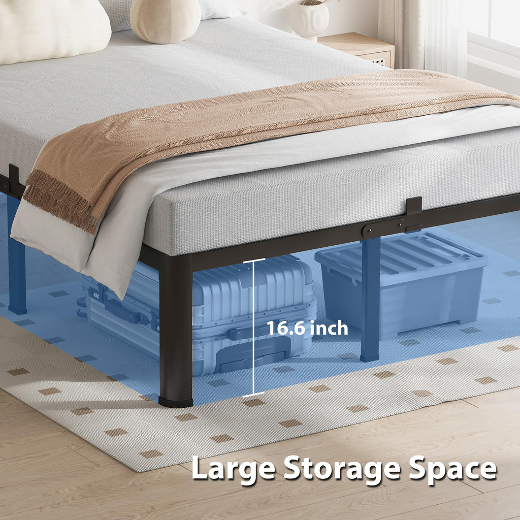 18 Inch Queen Bed Frame with Round Corners F5201
