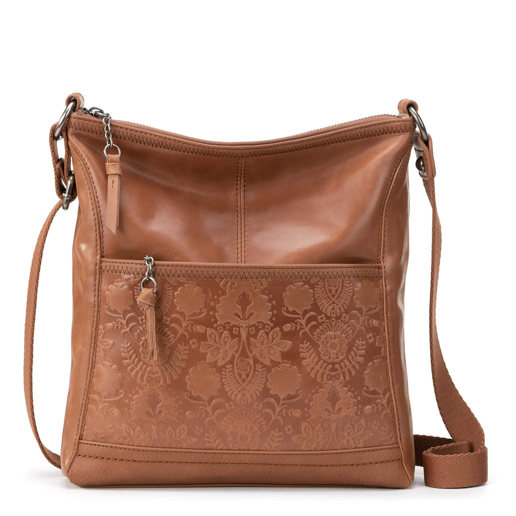 Leather Crossbody Purse with Zipper Closure N545450