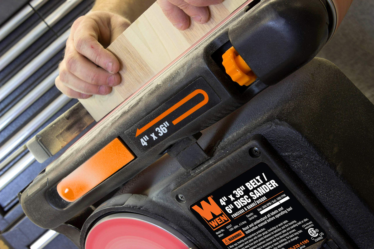 Benchtop Belt and Disc Sander with Cast Iron Base H905
