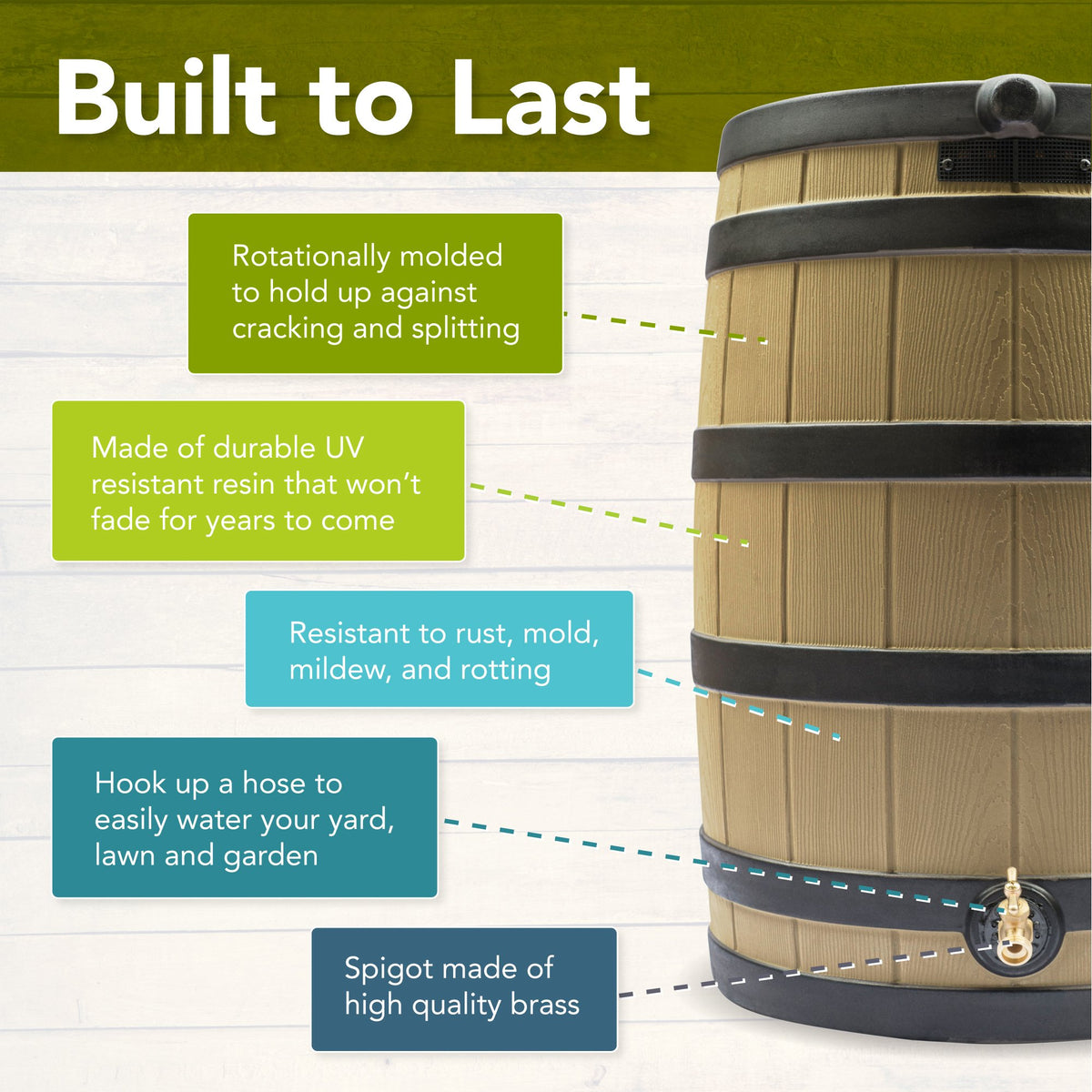 50 Gallon Rain Barrel A9249