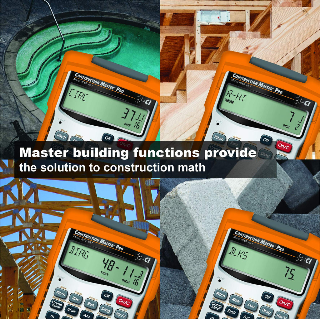 Construction Calculator + Architect Triangular Scale R8010